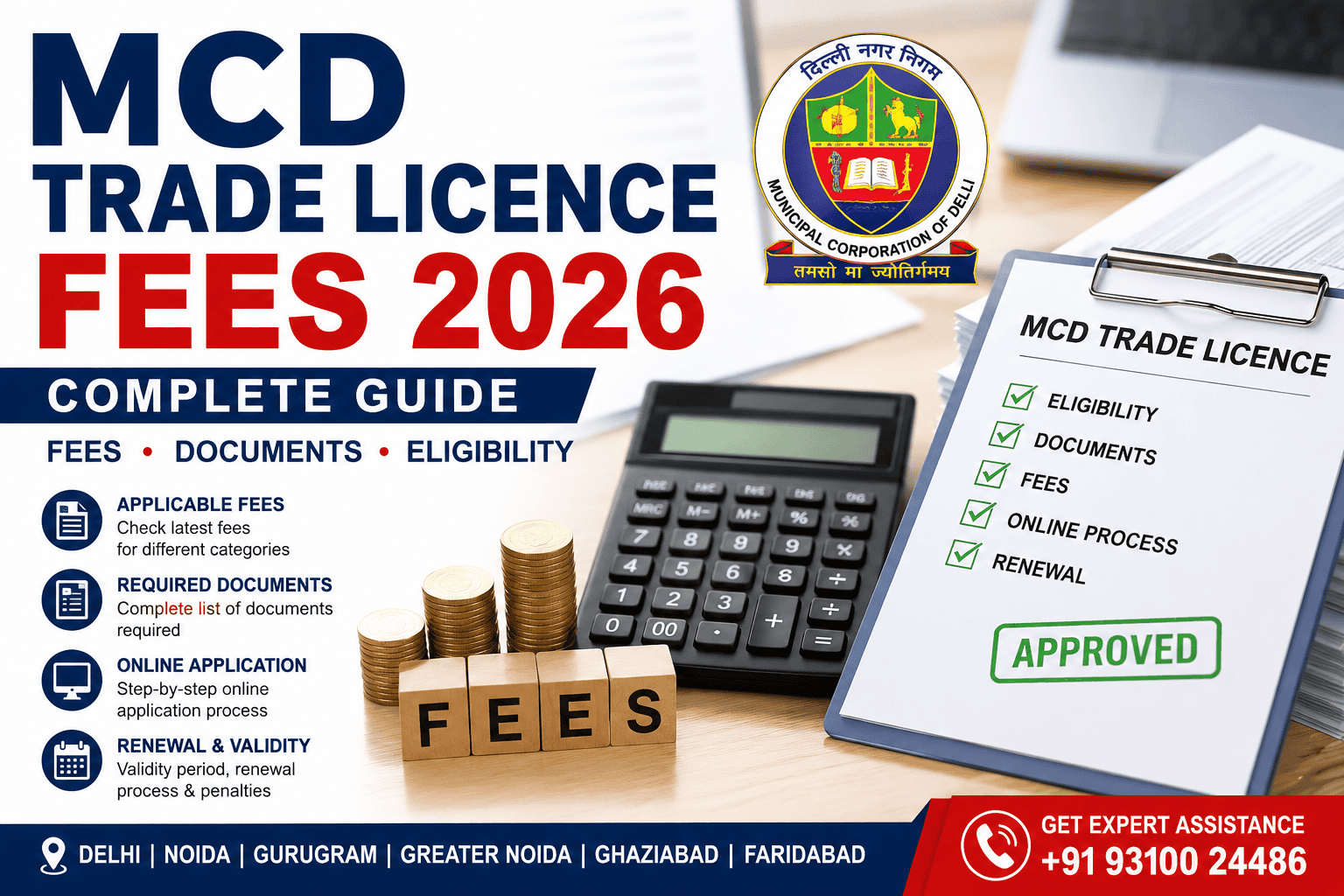 MCD Trade Licence Fees 2026