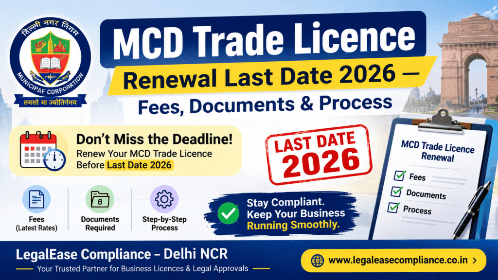 MCD Trade Licence Renewal 2026 process."