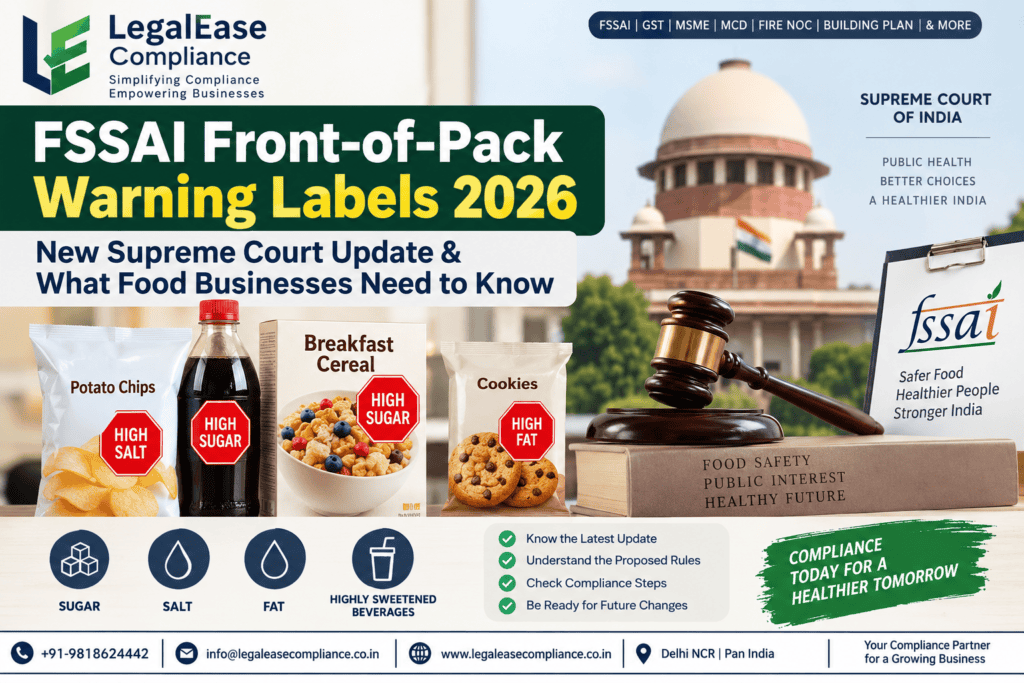 FSSAI Front-of-Pack Warning Labels 2026 Supreme Court update and food compliance